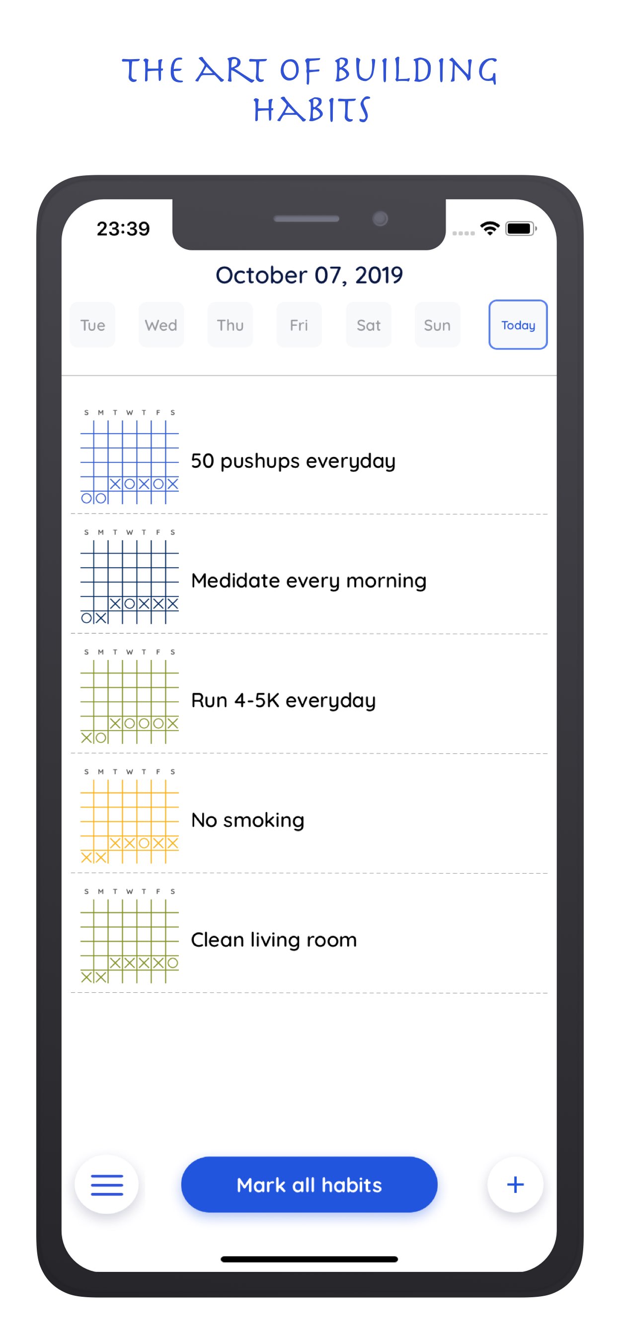 HabitX Home Dashboard